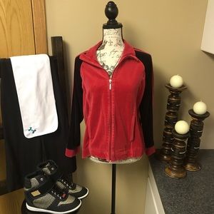 Oleg Cassini Velour Track Jacket